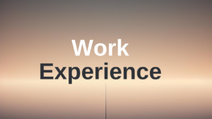 work experience