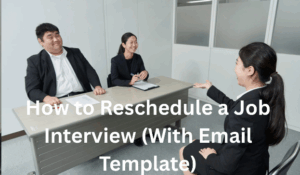 reschedule a job interview